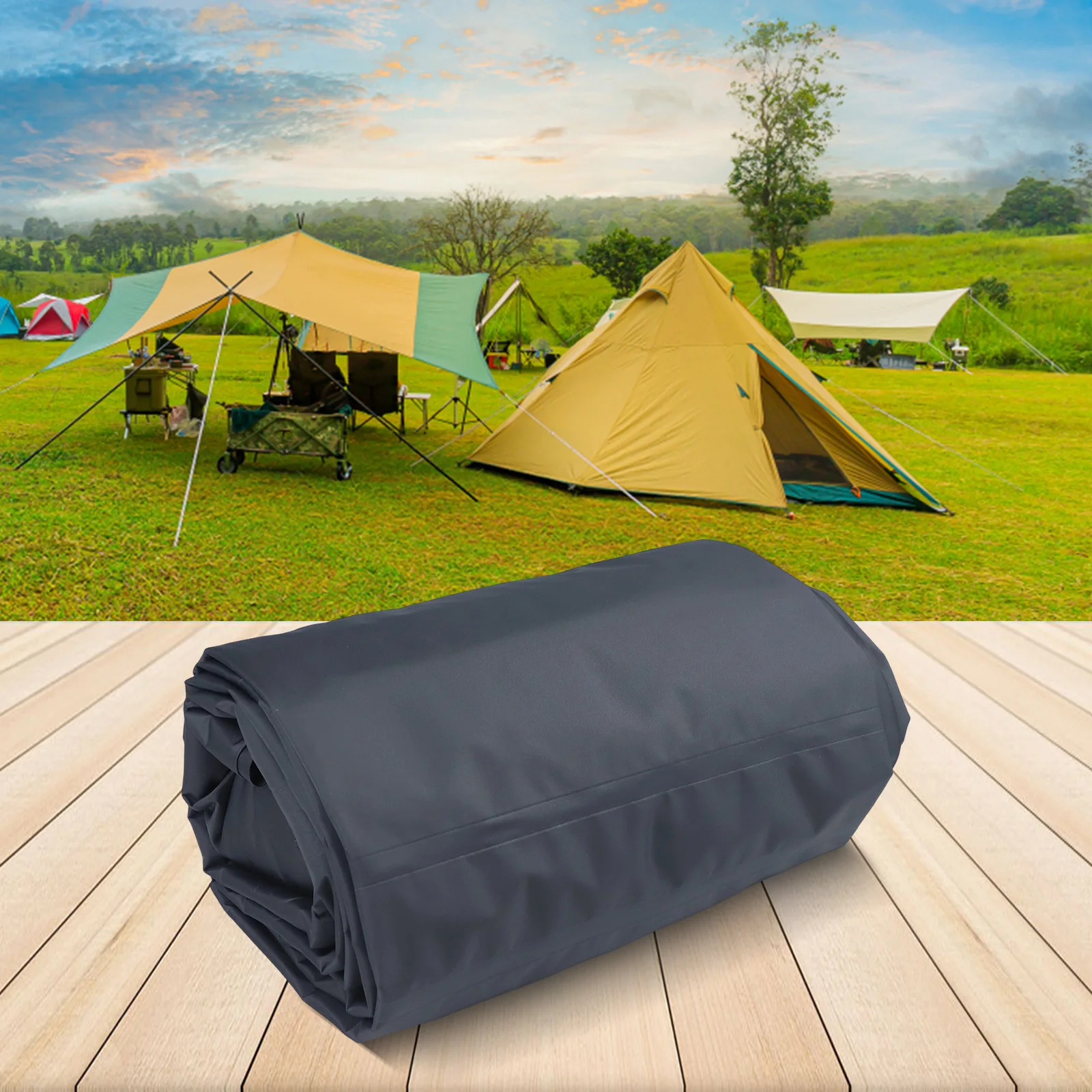 

Надувной коврик для улицы, портативный, легкий, влагостойкий, с ремешком для ремонта и сумкой для хранения, аксессуары для кемпинга и палаток