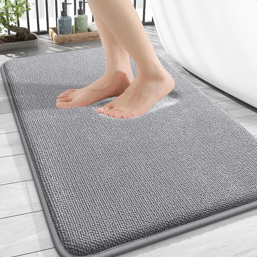 

Толстый коврик для ванной из пены с эффектом памяти, 30x20, очень мягкие впитывающие коврики для ванной комнаты, быстросохнущие коврики для ванной, нескользящий моющийся ковер для Ba