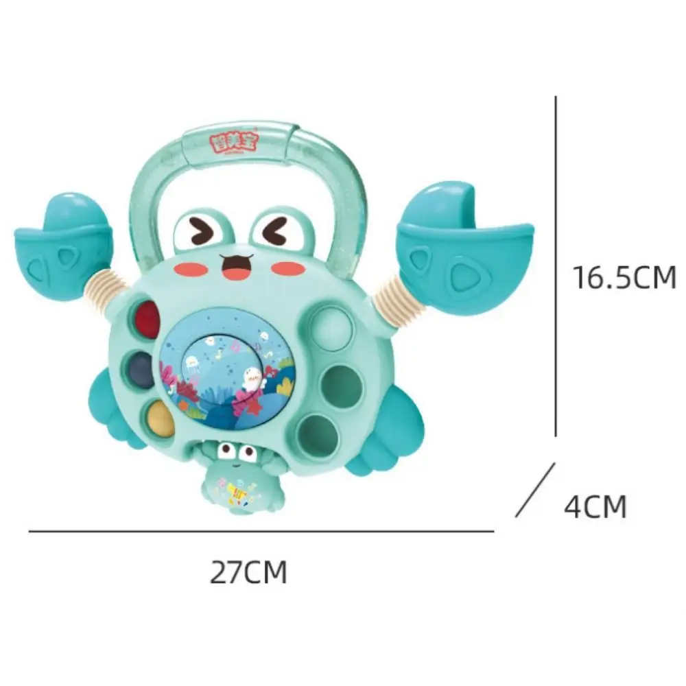 Silicone Sensory Development Baby Toys Crab Boilable Develop Teething Sensory Toys UFO Soft Finger Grasp Training Early Learning