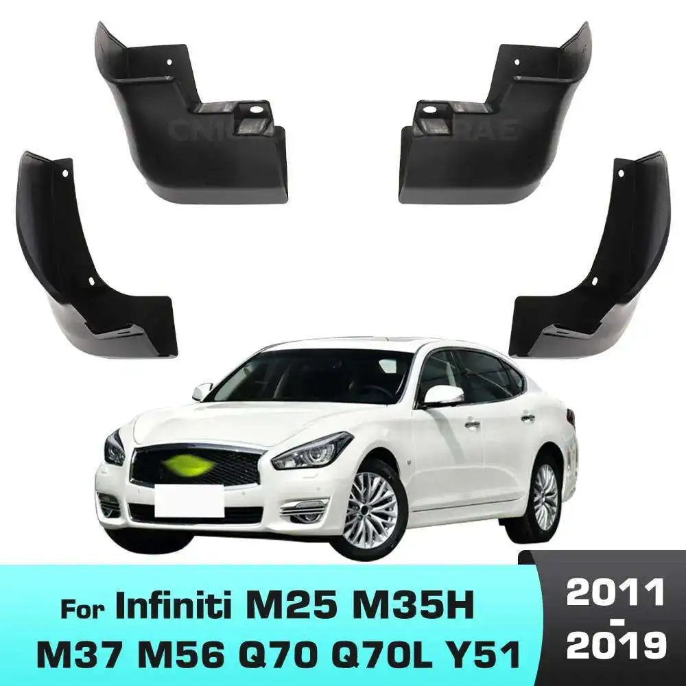 

For Infiniti M25 M35h M37 M56 Q70 Q70L Y51 2011-2019 2012 2013 2014 2015 Fender Mudguard Mud Flaps Guard Splash Flap Mudguards