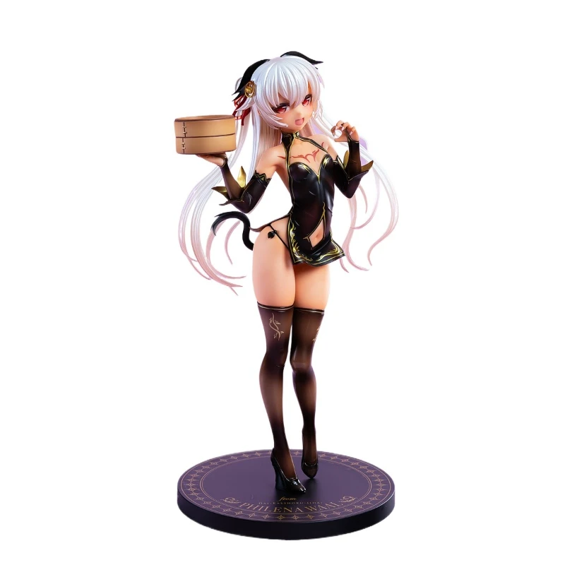 

The Great Brown Era - Brown Qipao Cat Girl | Sexy Bishoujo Anime 2D PC Case Figure Action Figures toys