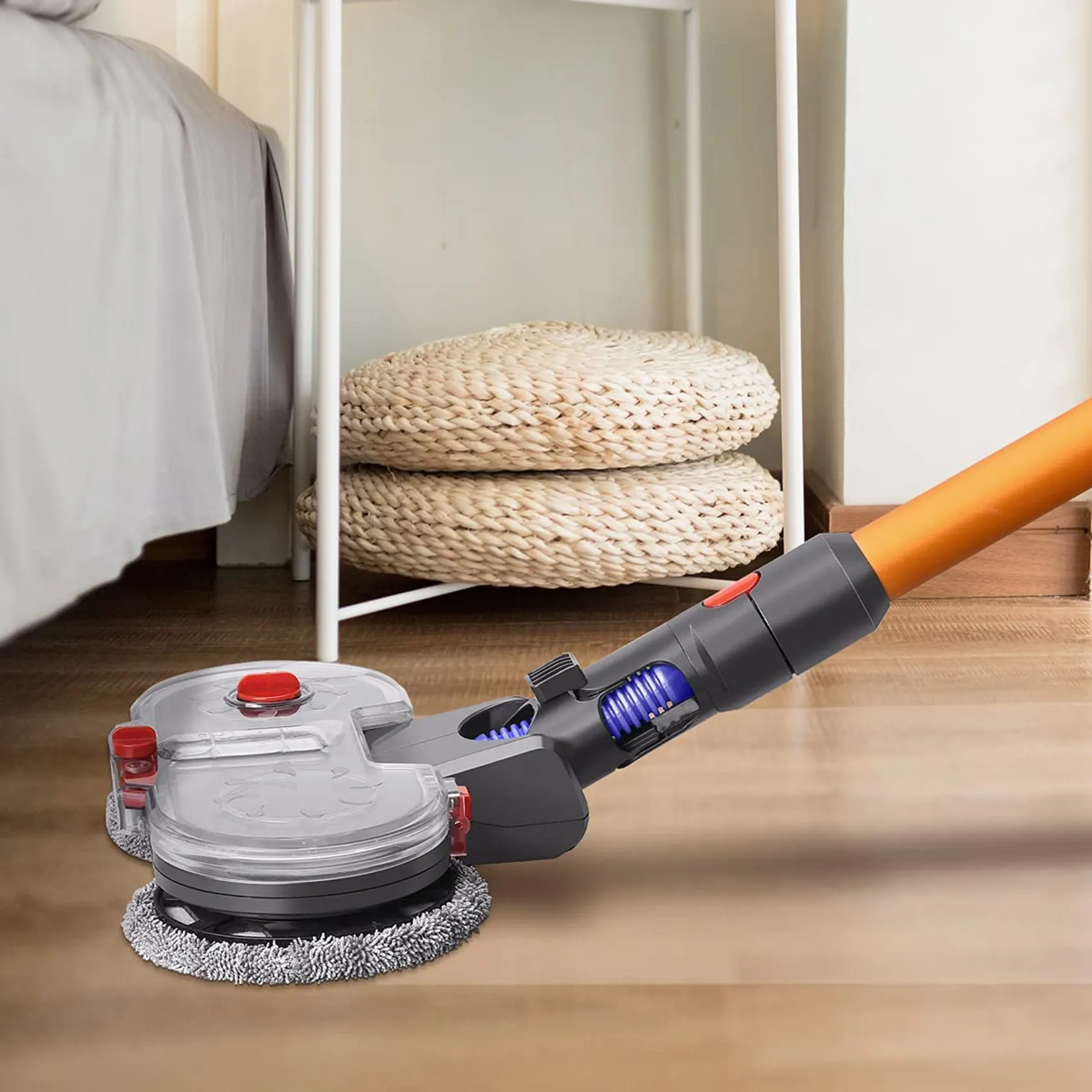 Electric Mop Attachment for Dyson V7 V8 V10 V11 V15 Vacuum Cleaner, Including Removable Water Tank