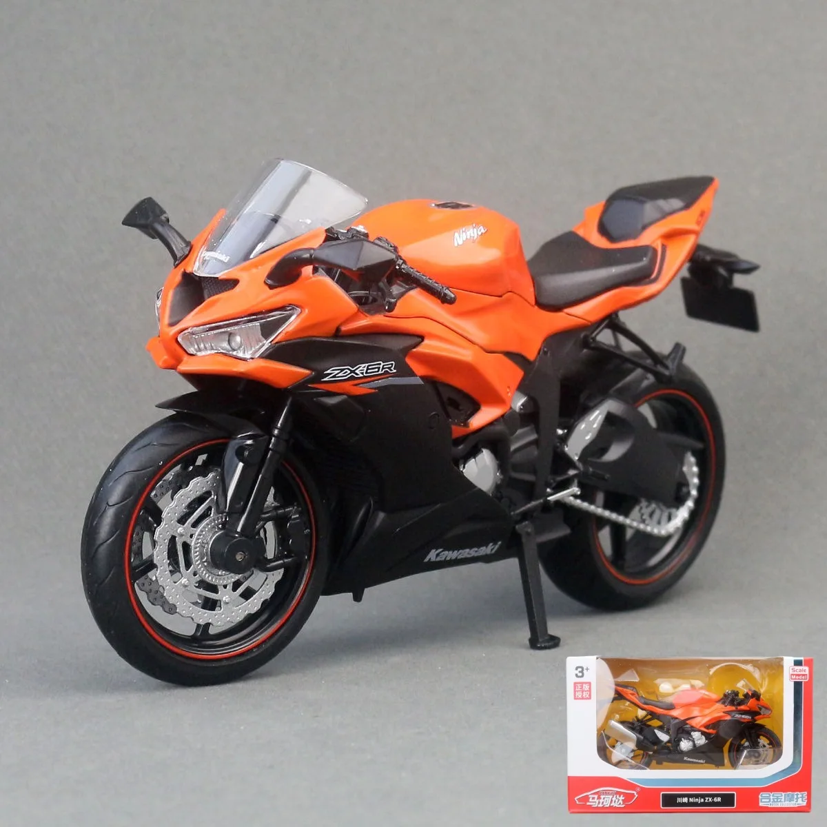 フィギュア 1/12 2023 Kawasaki Ninja ZX-6R Green Diecast Finished Model