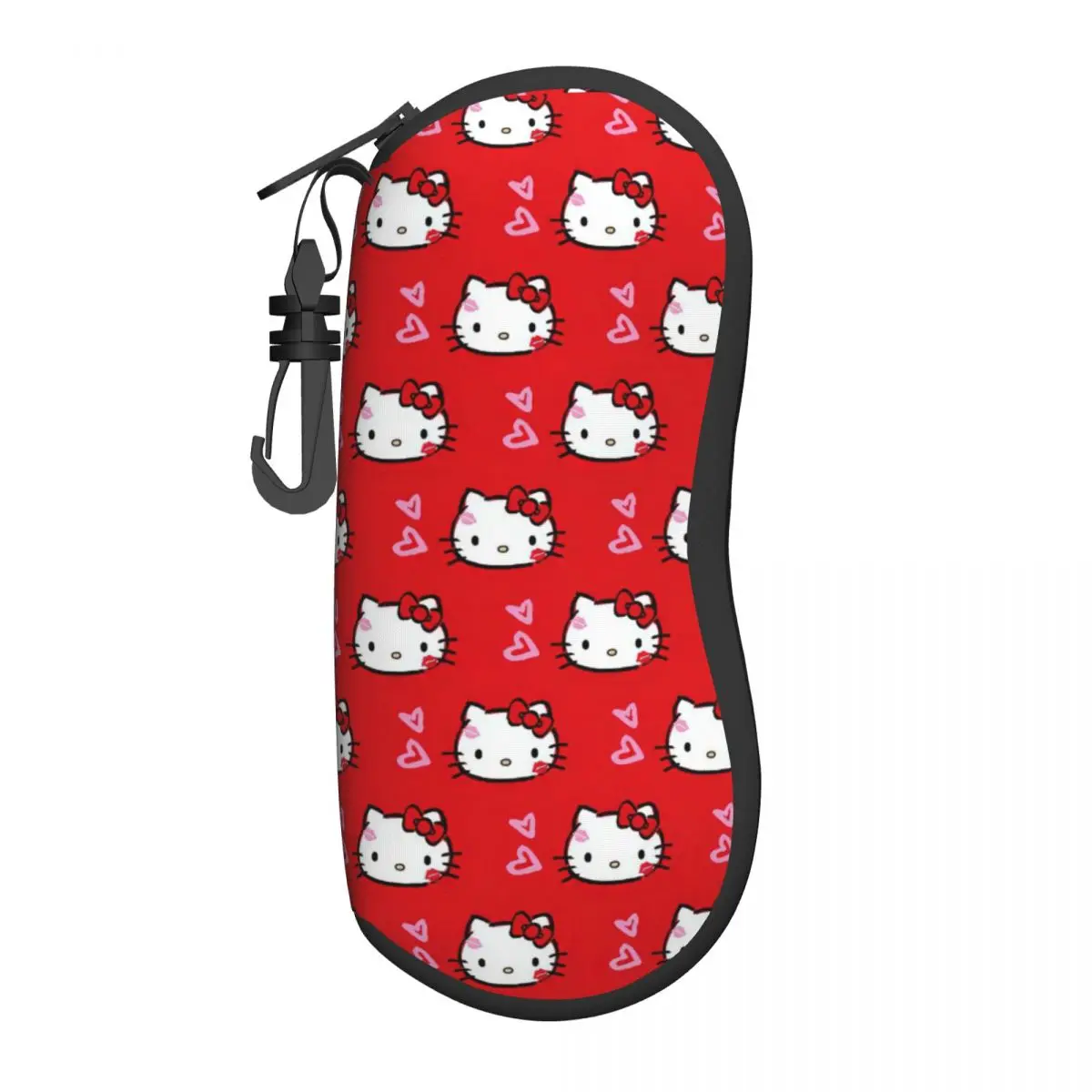 Kawaii Hello Kitty Pattern Glasses Case Portable Box Pink Cute Cartoon Glasses Storage Box Small Glasses Box