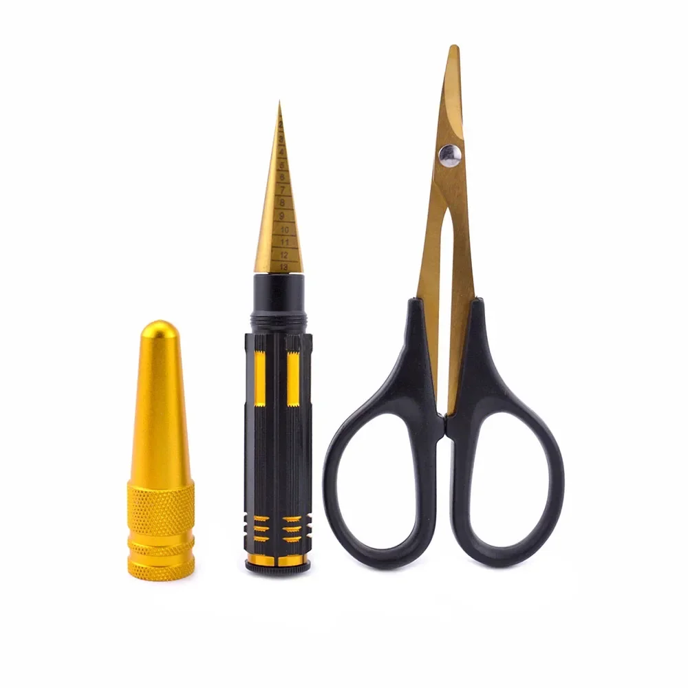 Perforadora broca de fresa de 0-14mm، perforadora y tijeras Tipo concha de acero y Metal para coche RC، model de aviones، Herrami