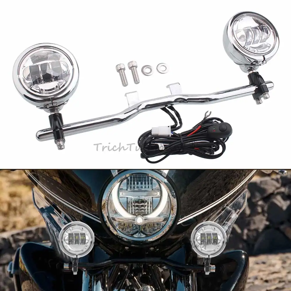 For BMW R18B R18B Bagger R18 Transcontinental 2021-2024 Motorcycle LED Fog Lights Auxiliary driving lights 60W White Light Model