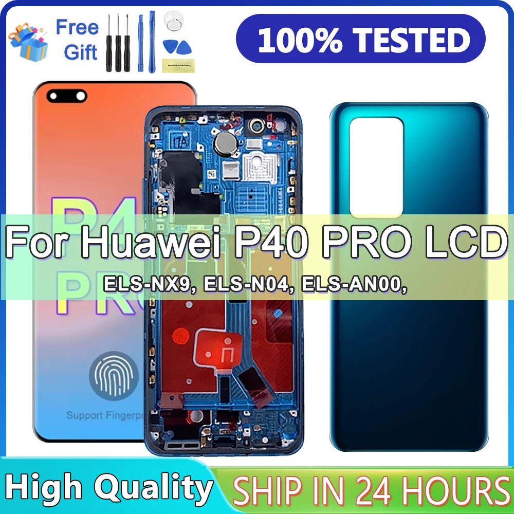 

6.58''For HUAWEI P40 Pro Tested P40Pro ELS-NX9 ELS-N04 AN00 TN00 LCD Display Touch Screen Digitizer Assembly Replacement