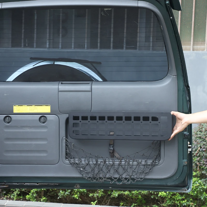 

Aluminum alloy Multifunctional storage baffle for tailgate mesh pocket For Toyota Prado 2003-2009 car Accessories