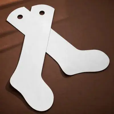 

2Pcs Metal Sock Boards Lightweight Aluminum Sock Press Inserts for Smooth Sublimation Printing on Socks with Wall Hanging Design