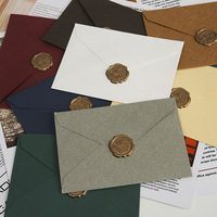 20pcs Linen Texture EnvelopeWestern style envelope Specialty Paper Vintage Wedding Invitation Envelope Birthday Party Invitation