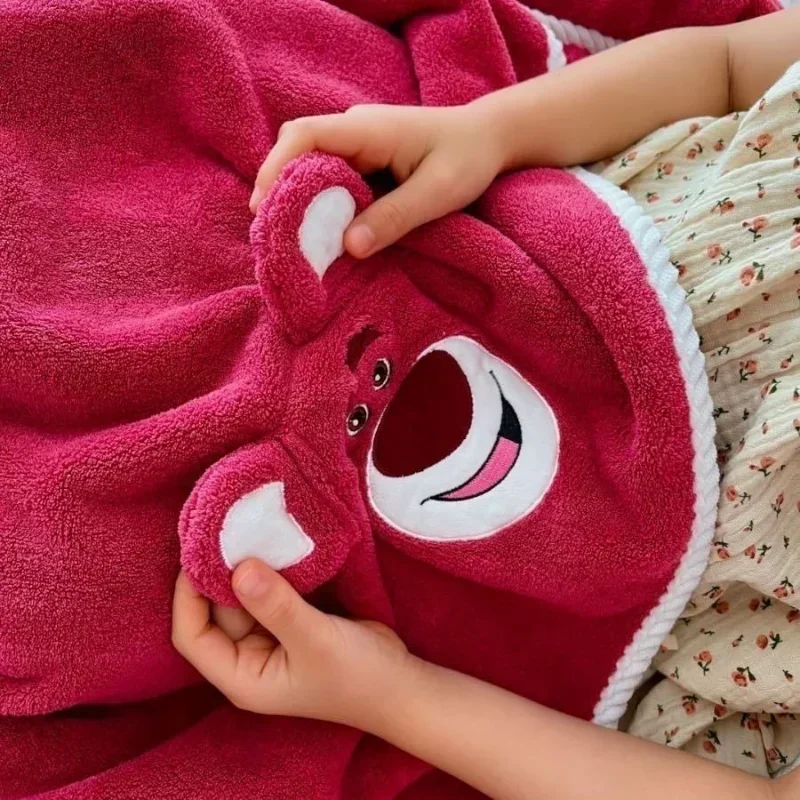 Банное полотенце Toy Story Lots-o'-Huggin' Bear, полотенце для лица, летнее одеяло с вышивкой мультфильма Lotso, мягкое впитывающее быстросохнущее полотенце