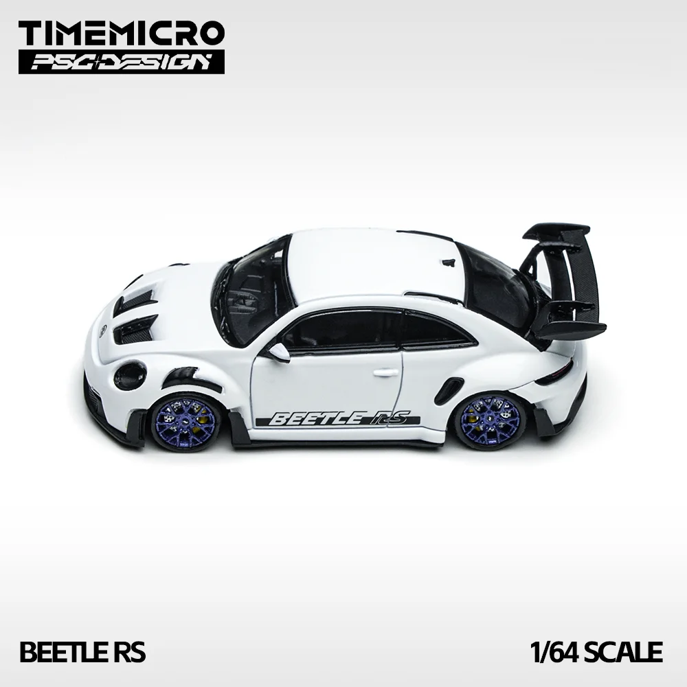 

* Предварительный заказ *TimeMicro × PSC DESIGN 1:64 Beetle RS Чисто-белая картина Модель автомобиля из сплава для хобби, коллекционных предметов и дисплея
