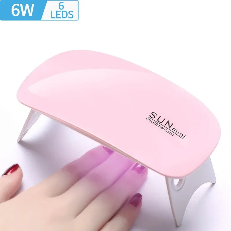 Mini Mouse Gel Nails Polish Drying Lamp, USB Nail Phototerapia Machine, Ferramenta de Manicure Profissional, Equipamento do salão