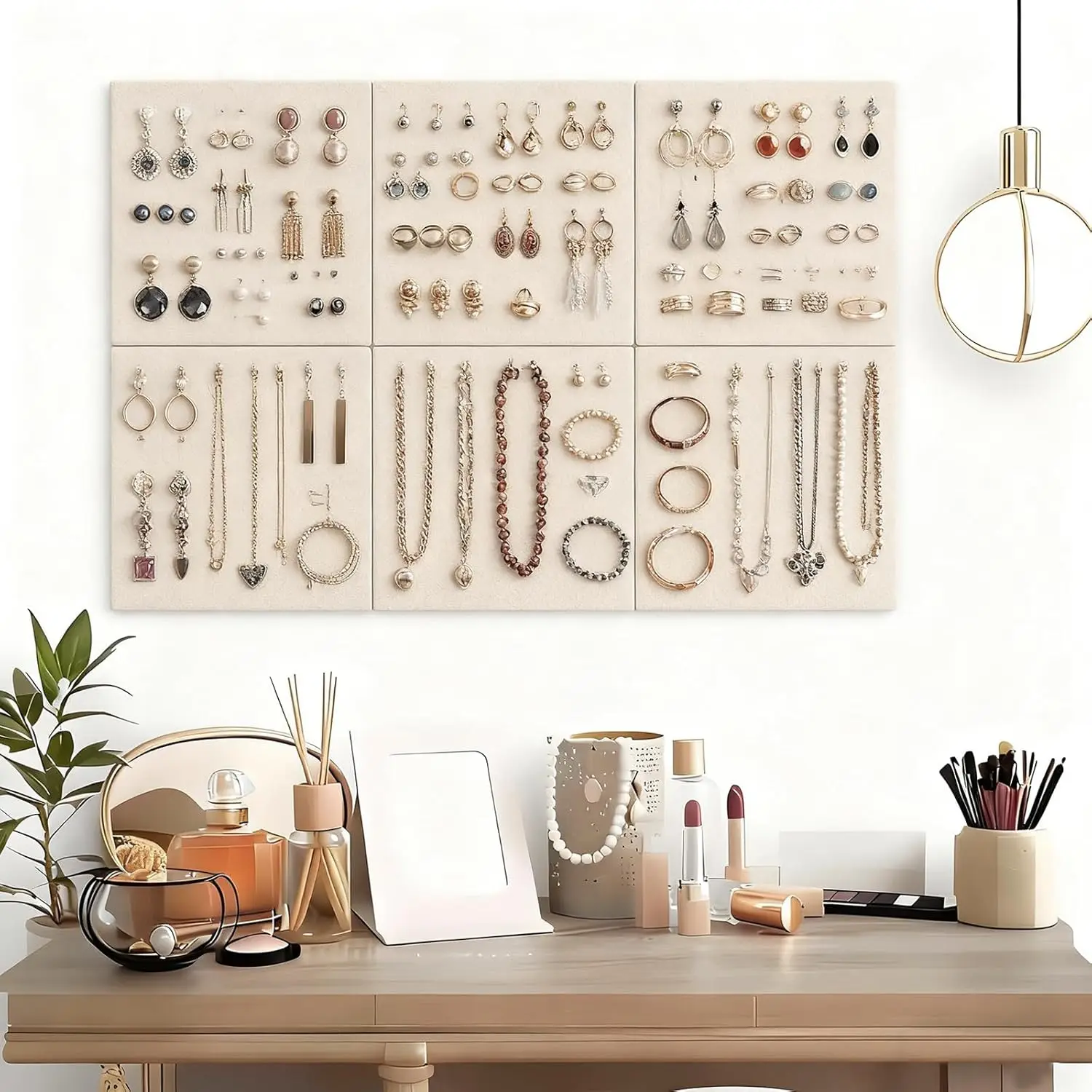 6 PCS Felt Bulletin Board Self-adhesive Wall Sticker Decorative Pin Board Schedules Display Board