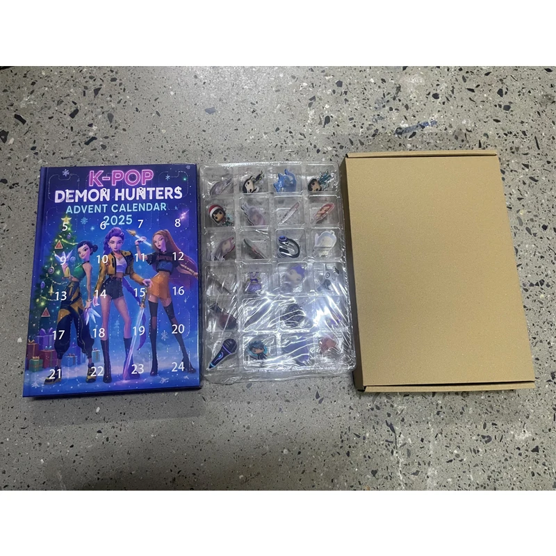 Kpop Demon Hunters Advent Calendar Model Doll Toys Collection Desk Decor 2026 Countdown Calendars Children Christmas Gifts ^&