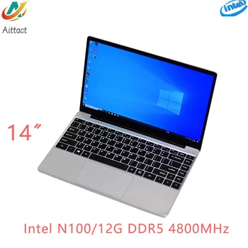 12. Generation Gaming-Laptop 14 Zoll Intel Erle See n100 12g DDR5 4800MHz 256GB/512GB SSD Windows 11 Ultra Notebook PC Computer WiFi