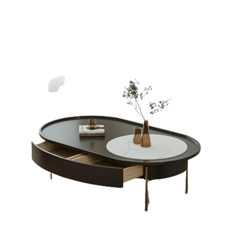 

Ящики для хранения журнальных столиков в твердом переплете, овальные уникальные журнальные столики в скандинавском стиле, напольный отель Salontafel Voor Woonkamer, мебель для спальни