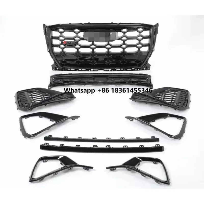 

2023 Body Kit for Q2 SQ2 Accessories Front Bumper Without Hole Grille Rear Diffuser Exhaust Side Skirts Cover