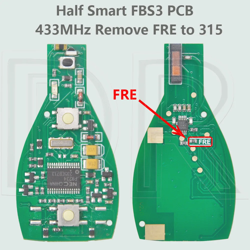 DR NEC Chip 315/433MHz Variable frequency Car Remote Key Support BGA & NEC FBS3 For Mercedes Benz A C E S Class W203 W204 W210