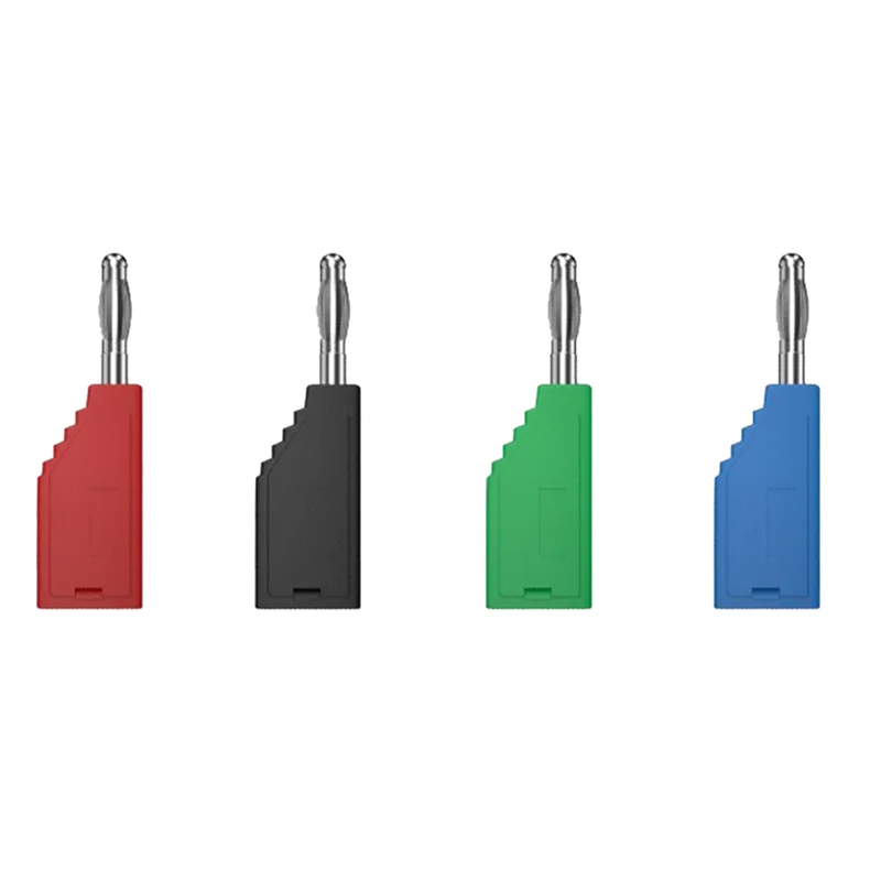 A97I-10Pcs/Set Connector Plug J.10054 4Mm Stackable Plug Banana Plug Face Connector Wire Multi-Function Plugs