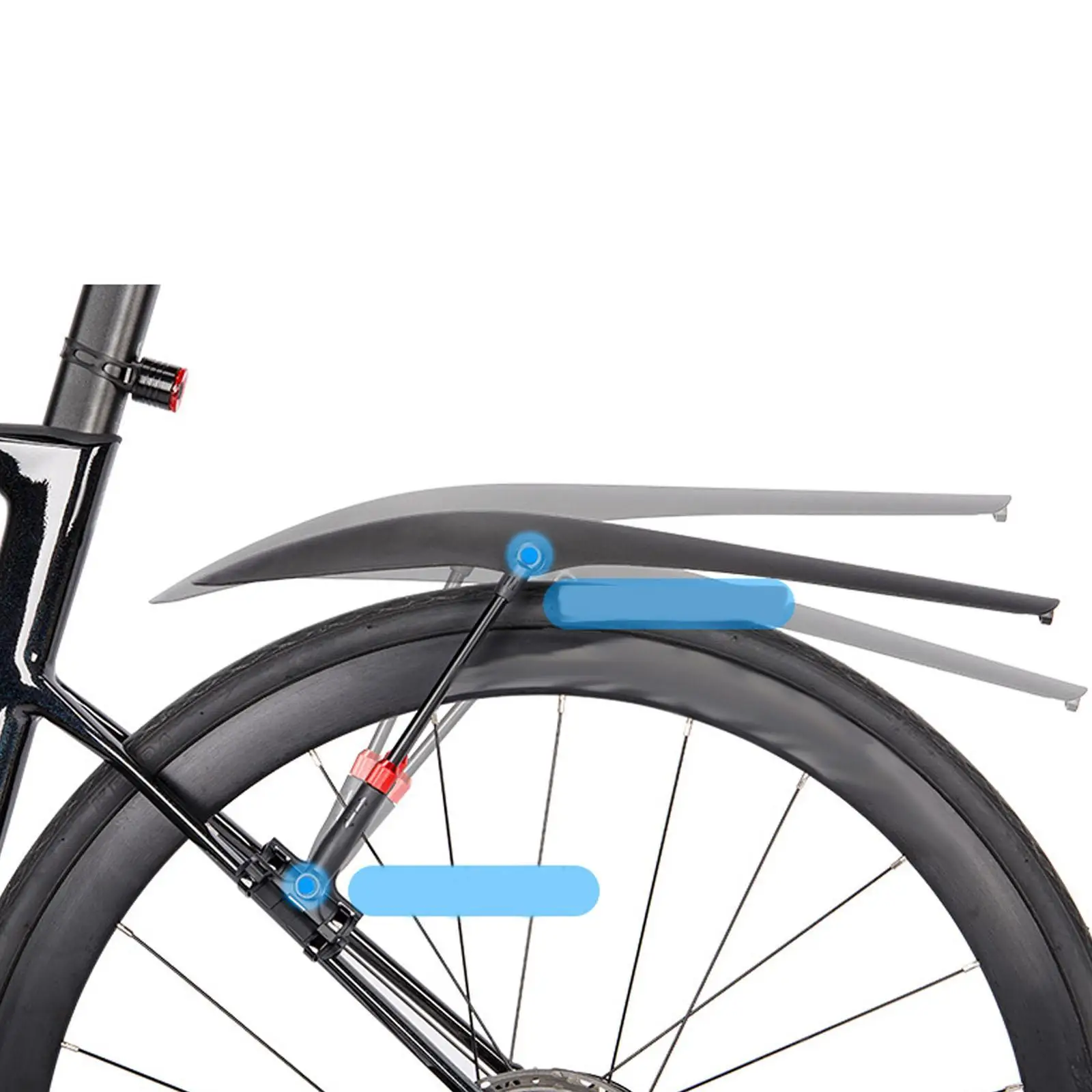 Road Bike Front Rear Fenders,Bicycle Mud Guards,Portable Bike Mudguards,Bicycle Mudflaps for Accessories Biking Bicycling