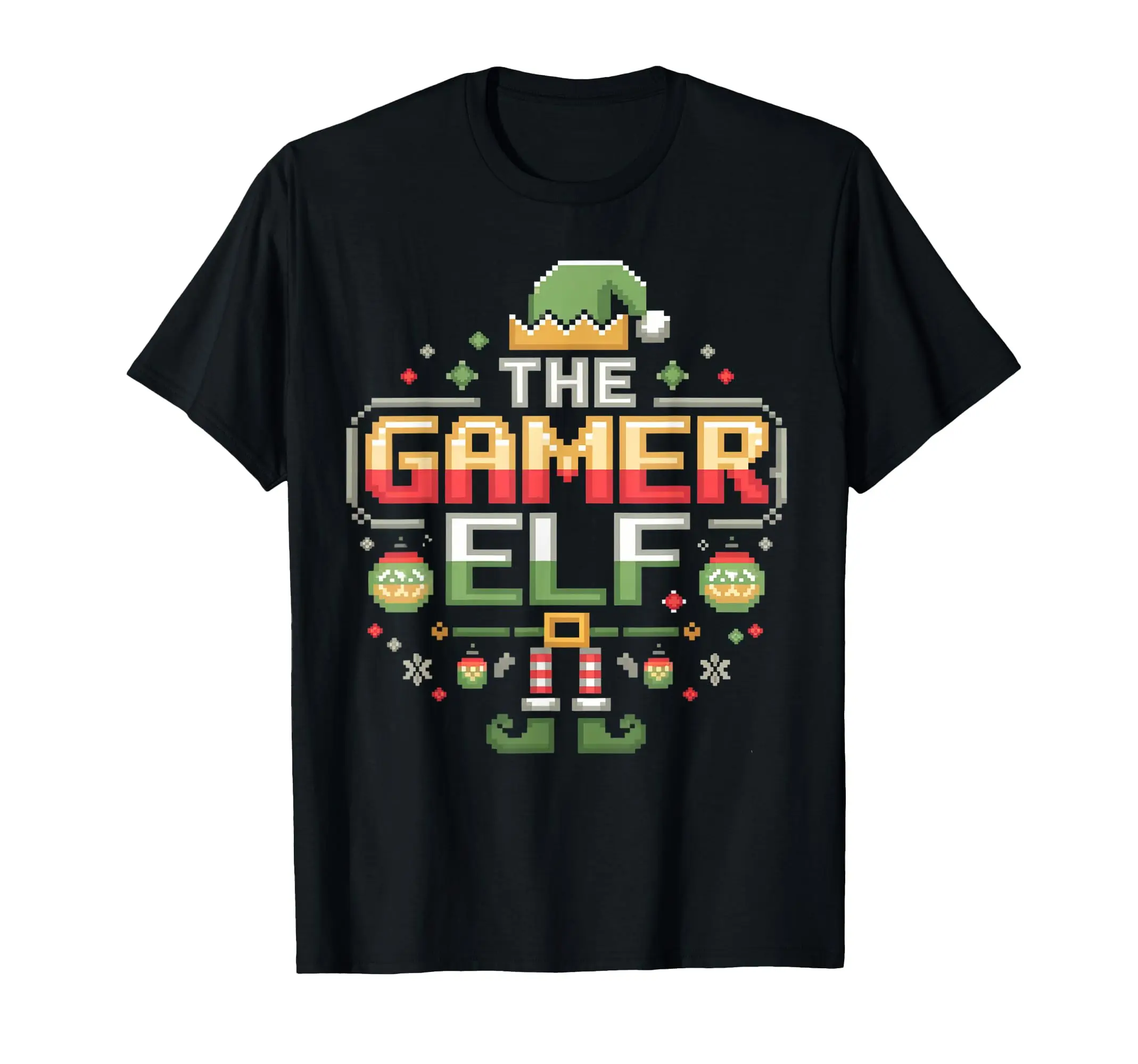 

The Gamer Elf - Funny Christmas Gaming Family Matching T-Shirt