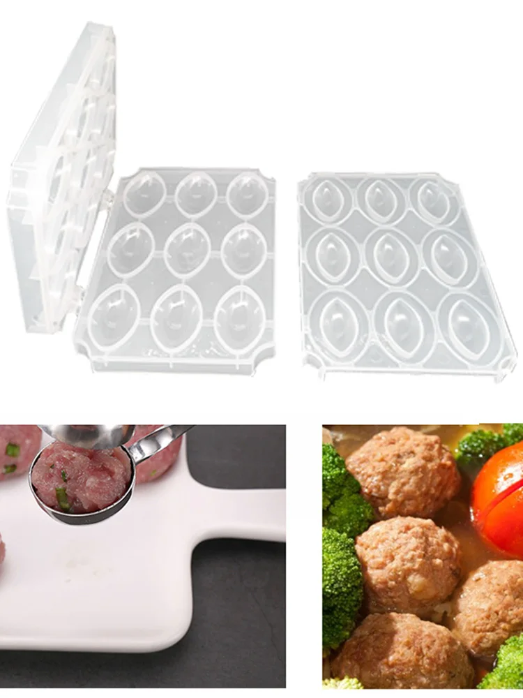 9 Holes Manual Kibbeh Meatball Maker Homemade Meat Maker Meatball Mold Kitchen Accessories  DIY Meatball Making Tool