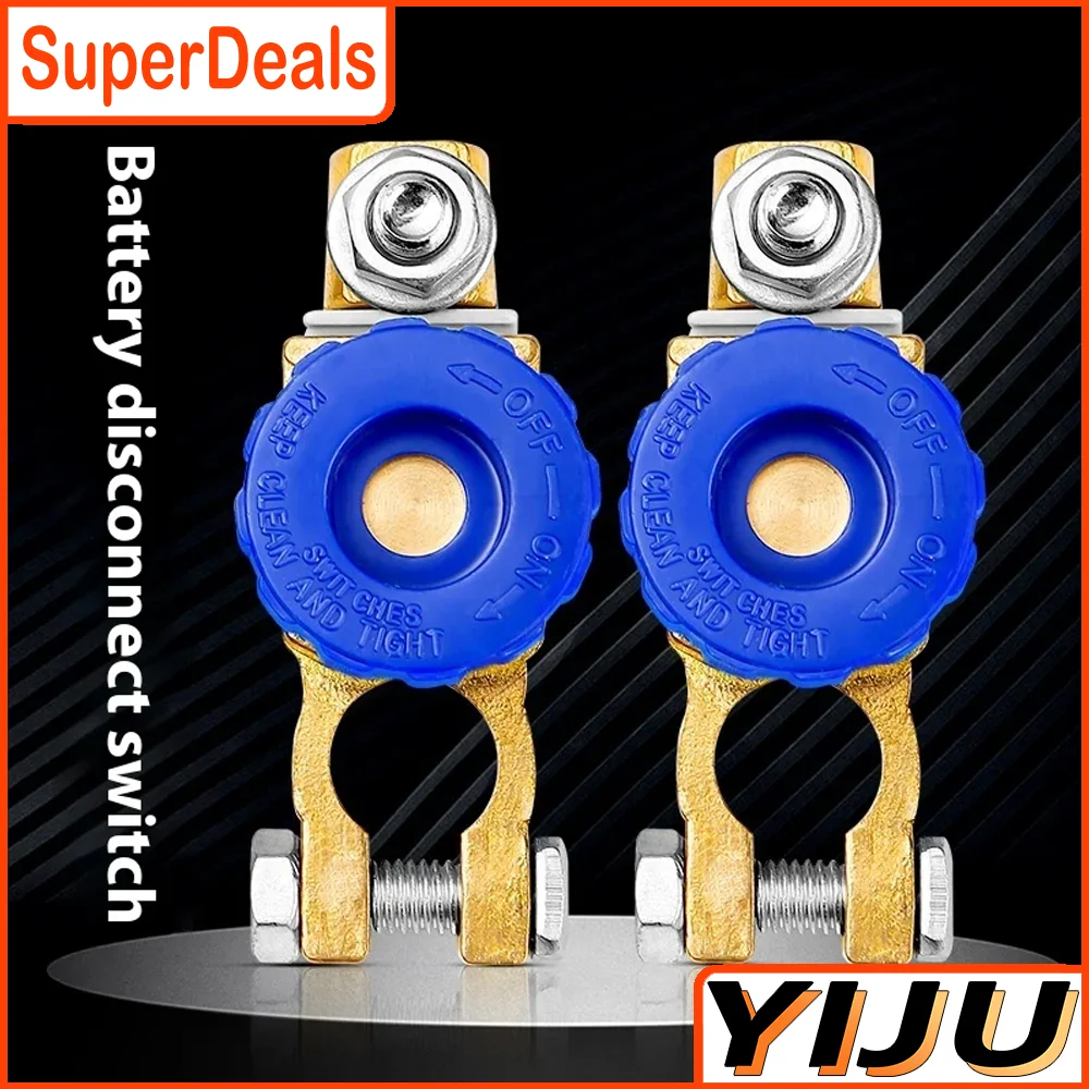 

DC 12-24V Battery Disconnect Switch Heavy Duty Side Post Battery Disconnect Switch Multipurpose Battery Power Cut Master Switch