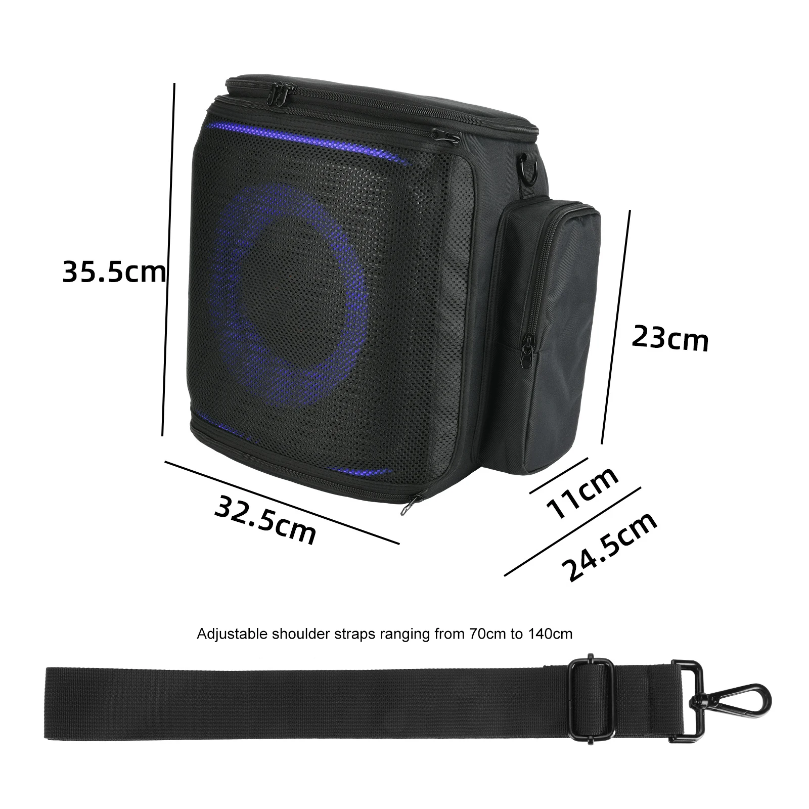 إيفا المتكلم حمل حقيبة التخزين ل JBL PartyBox Encore2 المتكلم غطاء غبار سعة كبيرة شبكة النسيج مكبرات الصوت حقيبة حمل #6