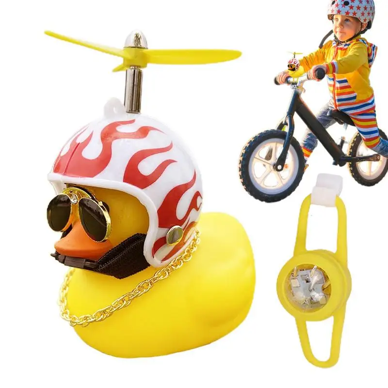 Cycling Cartoon Duck Decor Bike Ornaments Motorcycle Yellow Duck Car Dashboard Decor Mini Duck Figurine Hemelet