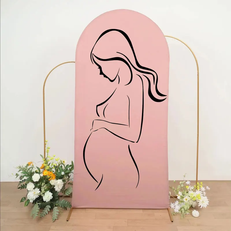 Pregnant Woman Silhouette Wall Decal Gender Reveal Party Baby Shower Decor Vinyl Interior Sticker Birthday Home Decor Mural Z645