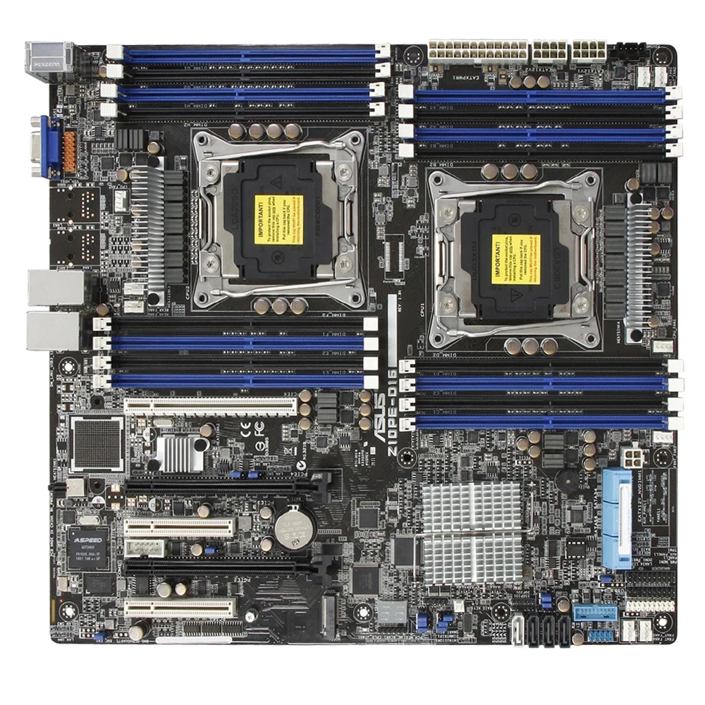 ASUS Z10PE-D16 Motherboard Support E5-2600 V4 E5-2699 V3 E5-2699 V4 1600 V4 CPU 16×DDR4 1024GB LGA 2011-3 Intel C612 M.2 EEB view 3