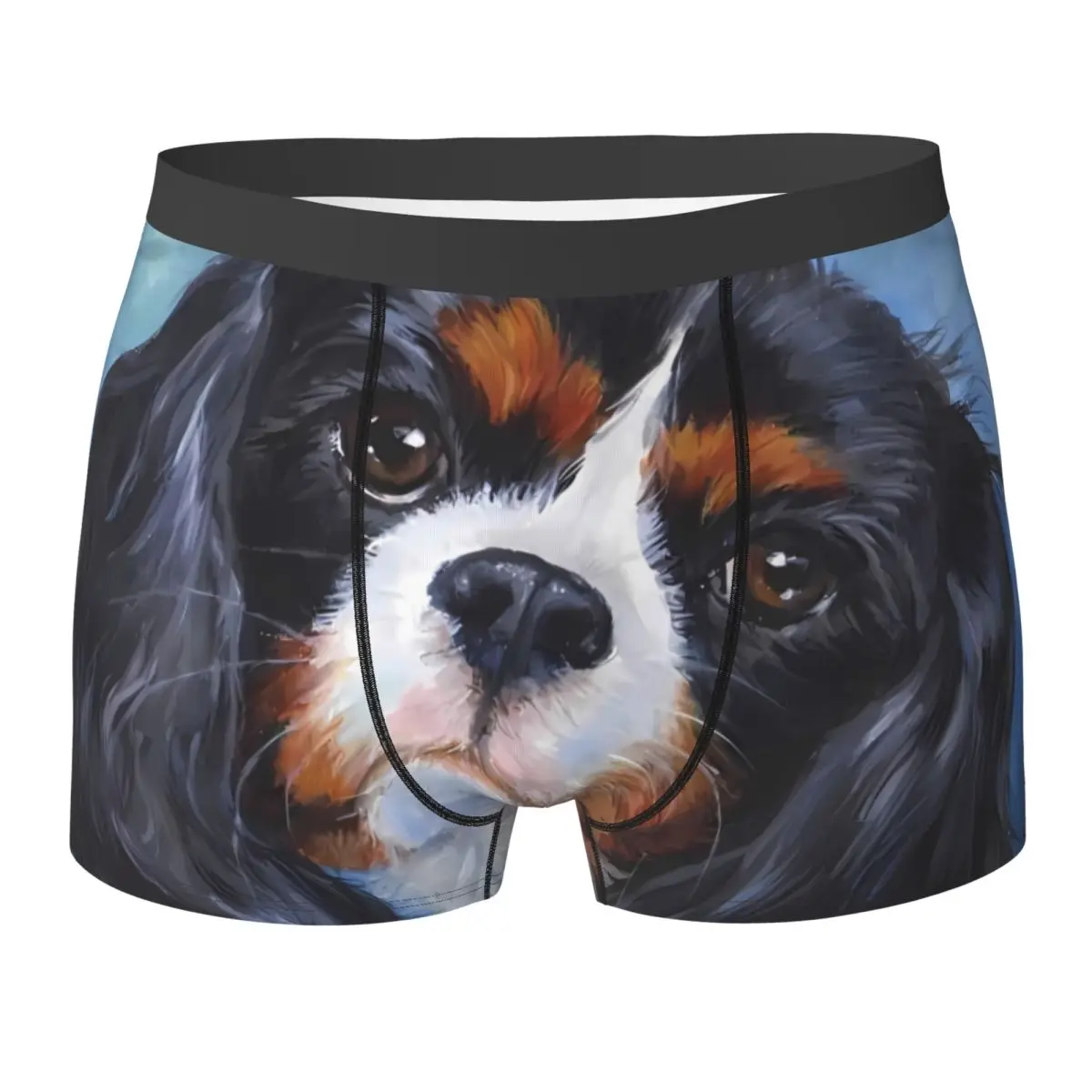

Нижнее белье для собак кавалер-кинг-чарльз-спаниель, эластичные трусы с животными, дизайнерские трусы-боксеры, мужские шорты-боксеры больших размеров