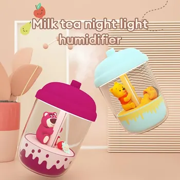 디즈니 차량용 휴대용 야간 조명 가습기, 가정용 데스크탑 미니 공기 가습기, 에센셜 오일 디퓨저, 300ml, QCJS0101 
