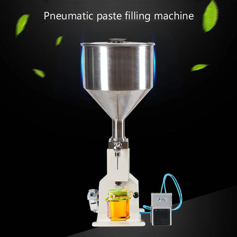 

PBOBP Paste And Liquid Bottle Filling Machine Stainless Steel Piston Manual Pedal Cream Shampoo Honey Viscous Liquid Filler