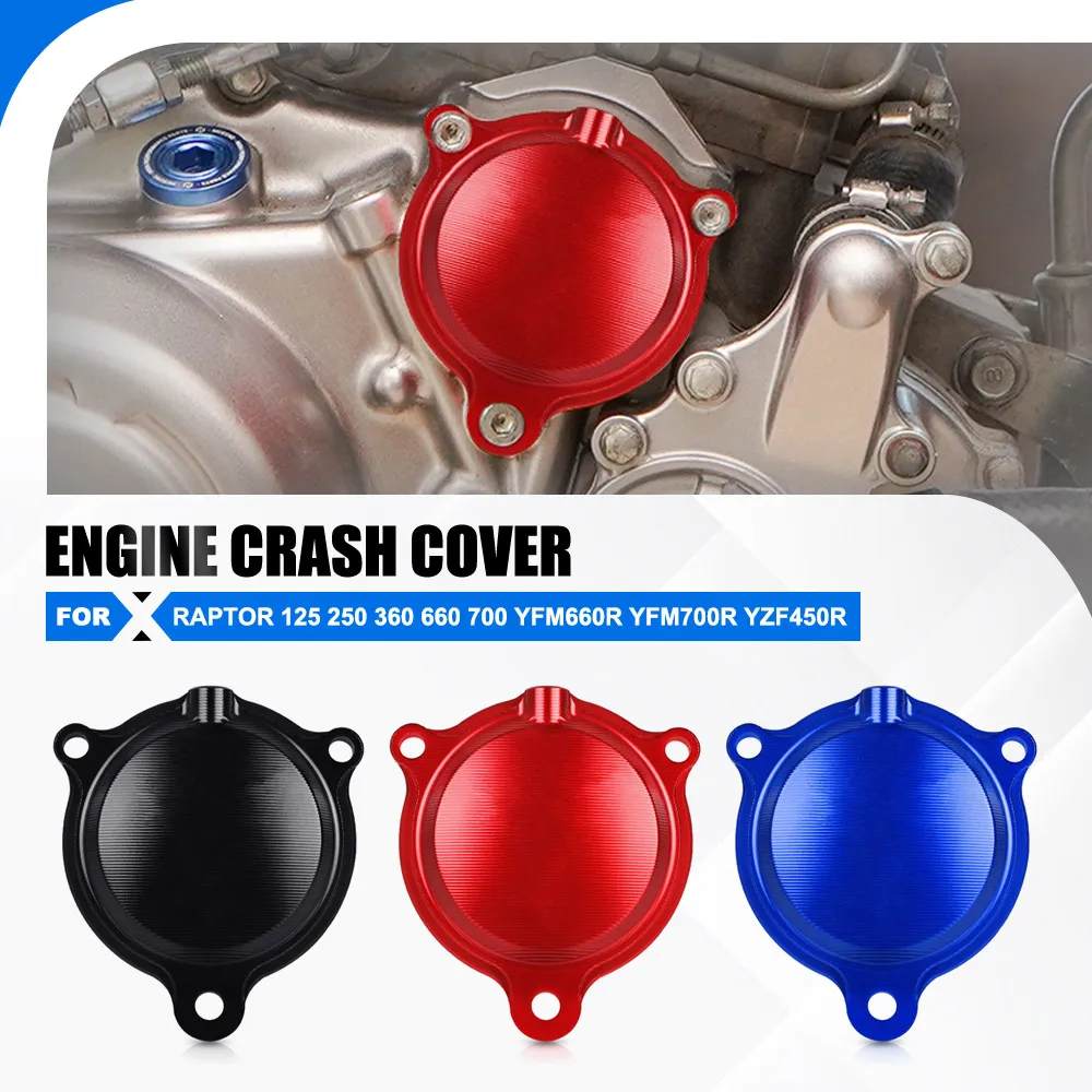 

For Yamaha Raptor 125 250 360 660 700 YFM660R YFM700R YZF450R Engine Protective Side Cover Frame Hole Cover Drive Shaft Cover