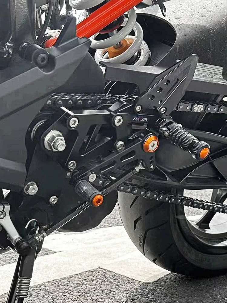 Motorfiets Verstelbare Voetsteun Achter Set Voor KTM RC390 RC200 RC125 RC 390 200 2014-2020 2021 2022 2023 - afbeelding 2