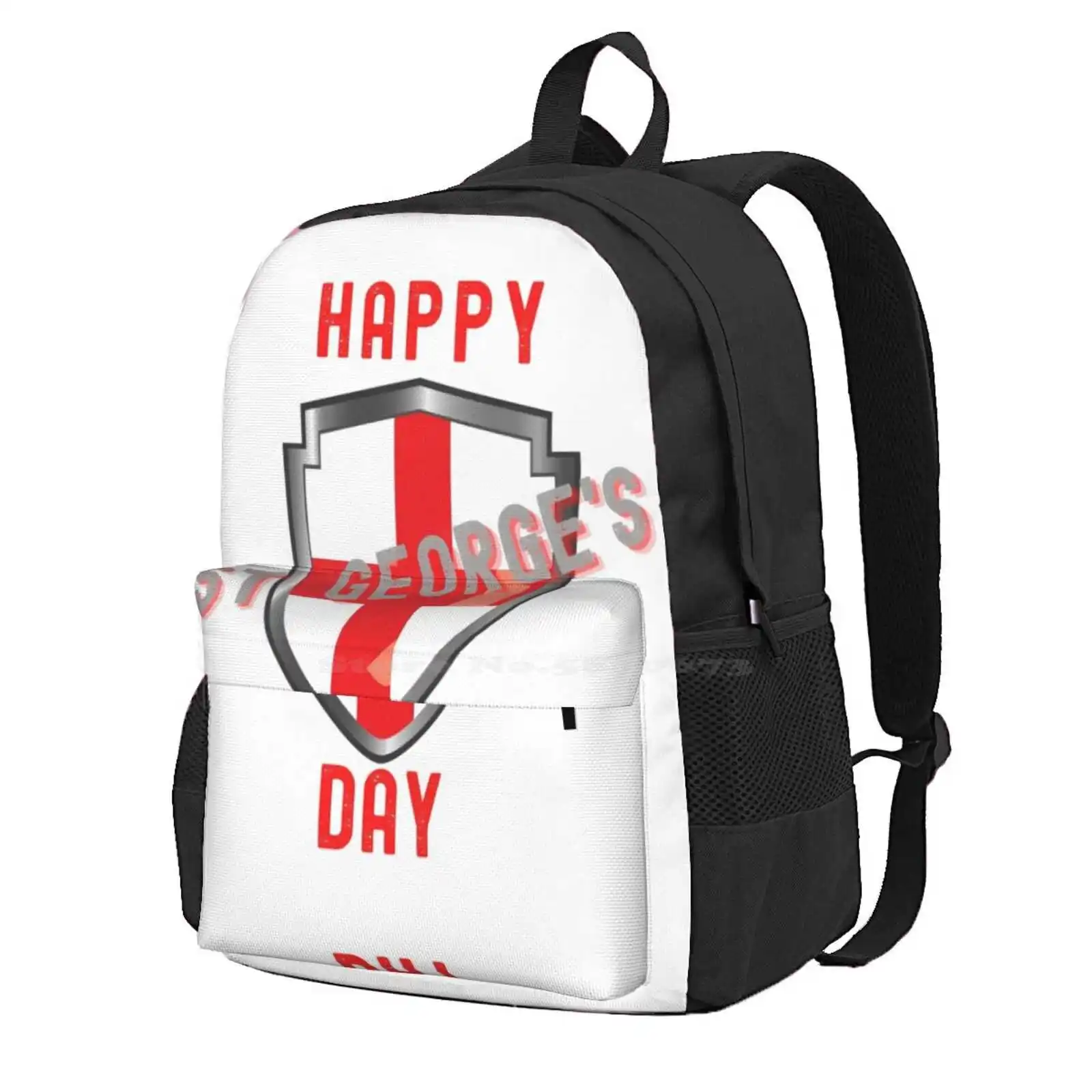 Happy St. George'S Day Hot Sale Schoolbag Backpack Fashion Bags England Knight Patron Saint 23 April St Georges Day English