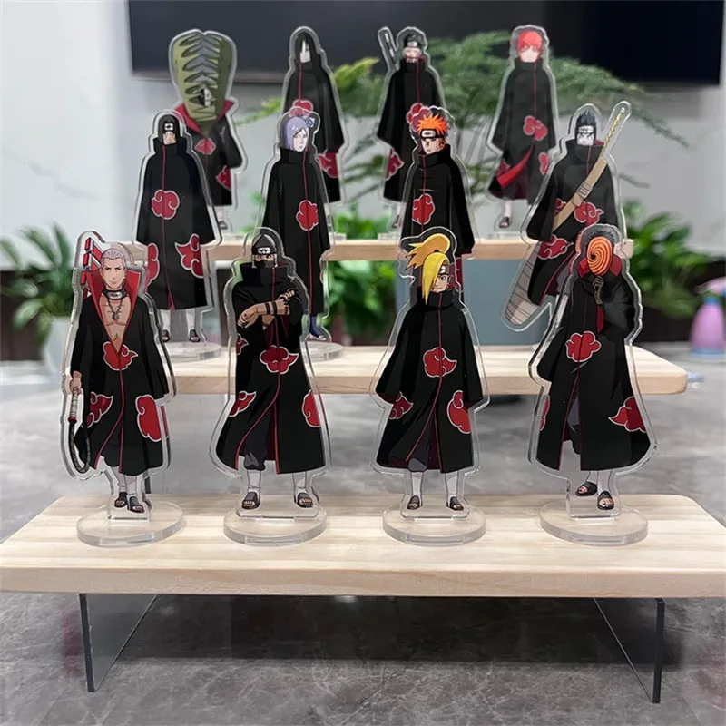 

Naruto Akatsuki Acrylic Ornaments Uchiha Madara Zetsu Anime Action Figures Car Desk Decoration Model Children Toy Birthday Gifts