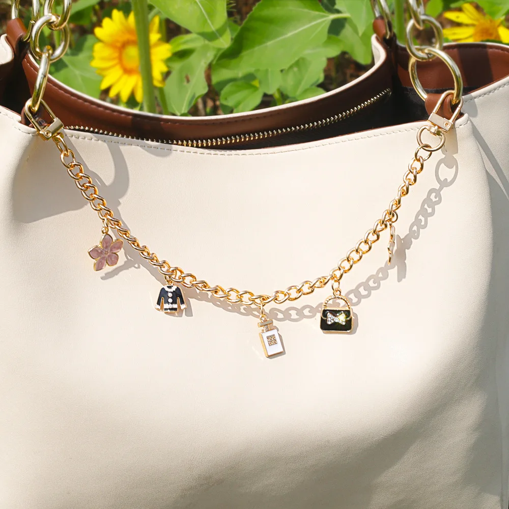 DIY携帯電話ケースアクセサリー、メタルチェーン、レザーキャリングチェーン