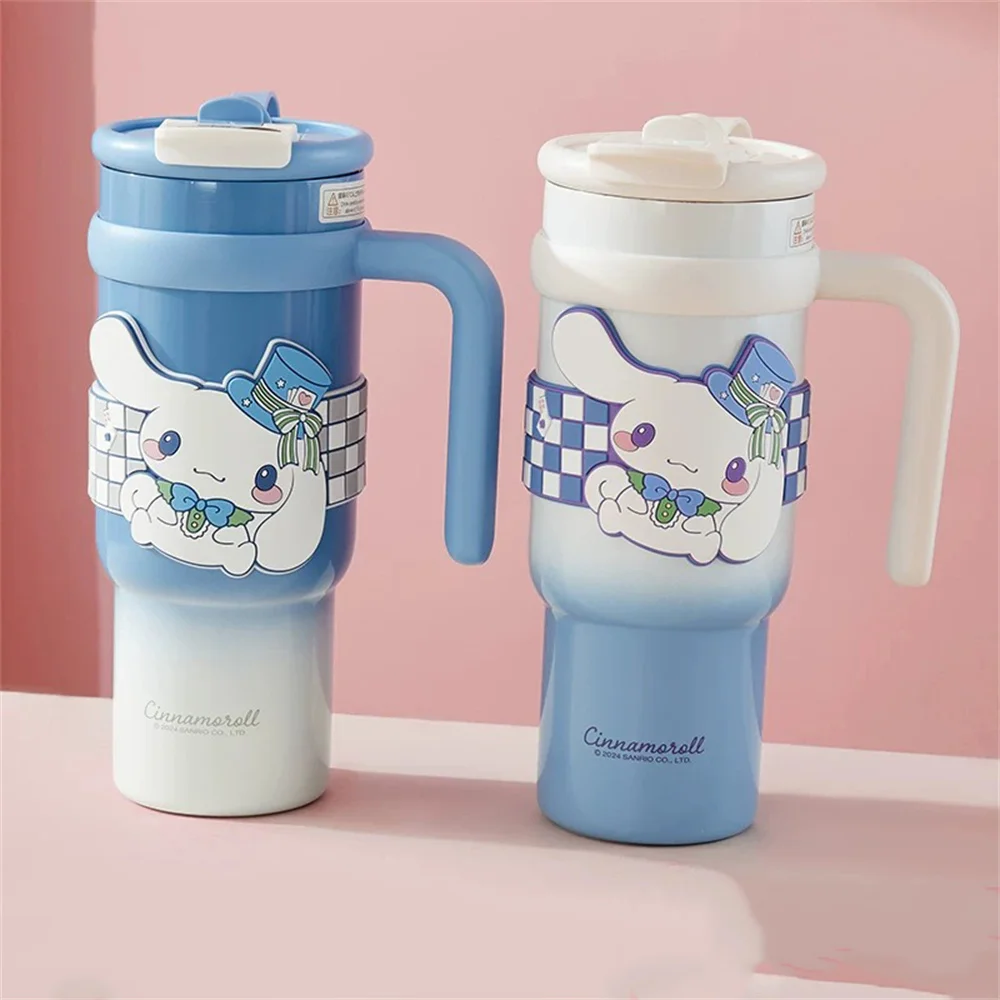 

Miniso Sanrio Cinnamoroll Starlight Stainless Steel Tumbler 900ml Insulated Leakproof Vacuum Mug Cup Portable Water Bottle Girl