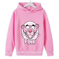 Pink Panther Hoodie Kids Clothes Boys Girls Clothing Baby Sweatshirts Pink Panther Sweater Pullovers Tops Hoodies Sportwear