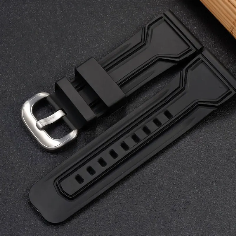 12-30mm Silicone Watch Strap Keeper Loop Ring Watchband Replacement Black Watch Ring Keeper Holder Watch Accessories