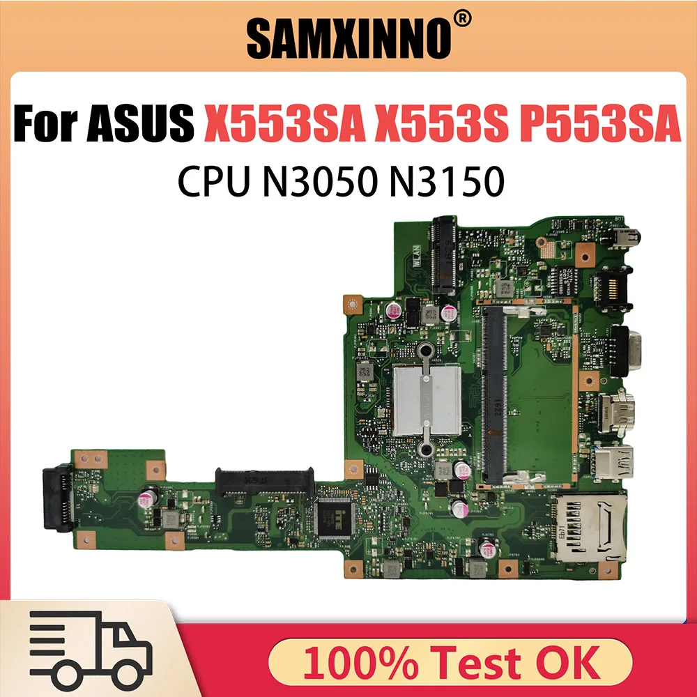 X553SA Mainboard For ASUS X553S P553SA D553SA A553SA F553SA Laptop Motherboard With CPU N3050 DDR3L