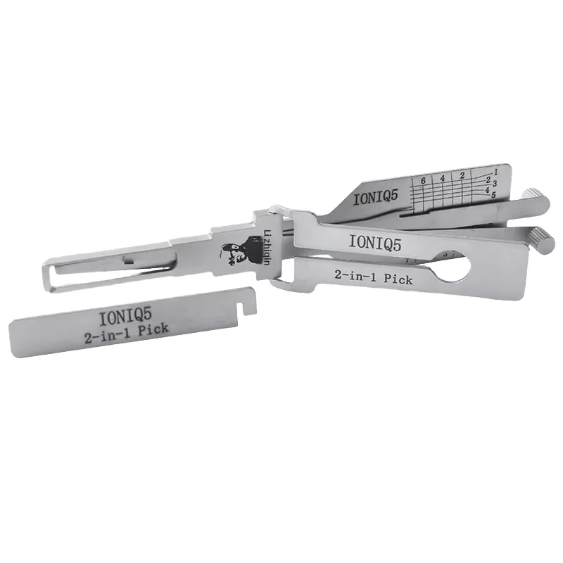 Original Lishi IONIQ5 2 in 1 Lock Pick Decoder Ignition Car Door Open for Hyundai Model Vertical Milling