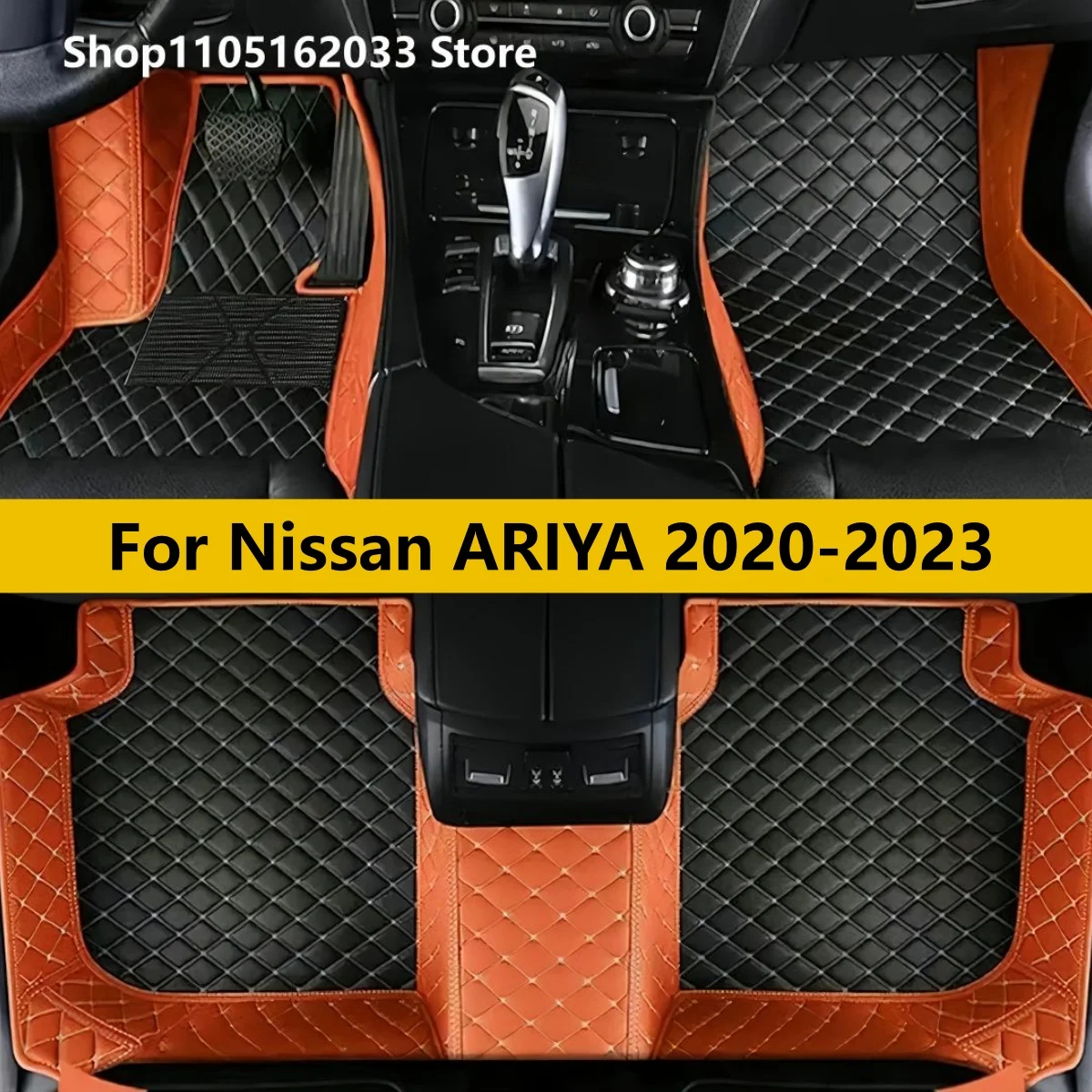 

Splicing Color Custom Car Floor Mats For Nissan ARIYA 2020-2023 Auto Carpets Foot Coche Accessorie