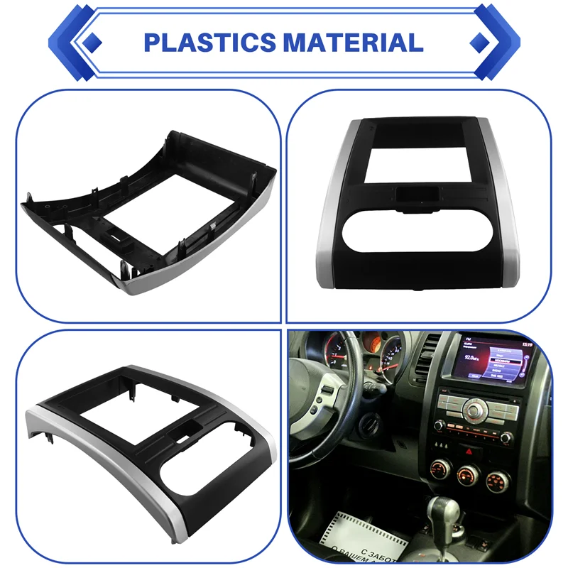 9,7 Zoll Autoradio Stereo MP5 Android Player 2 Din Head Unit Fascia Panel Rahmen für Nissan X-Trail MX6 2008-2012 LHD