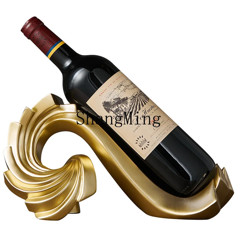 

PYH original design red wine rack ornament light luxury high-end living room home entrance TV cabinet wine
