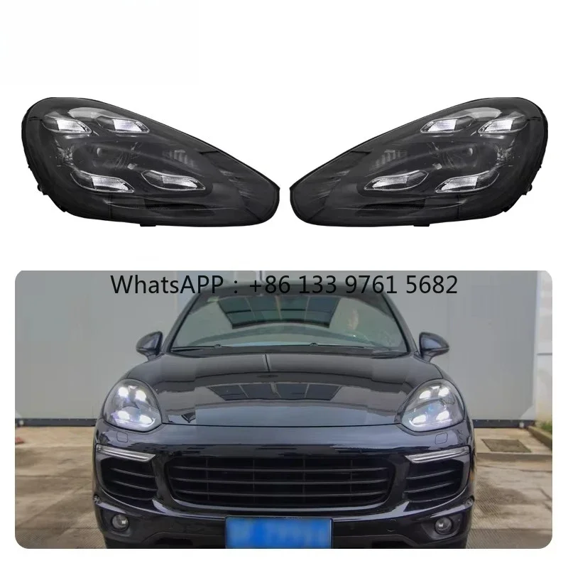 [1979ll] Car Lamp 2015 2016 2017 92A Lights Upgrade to 2023 Pdls Style Led Headlights for  Cayenne 958 958.2
