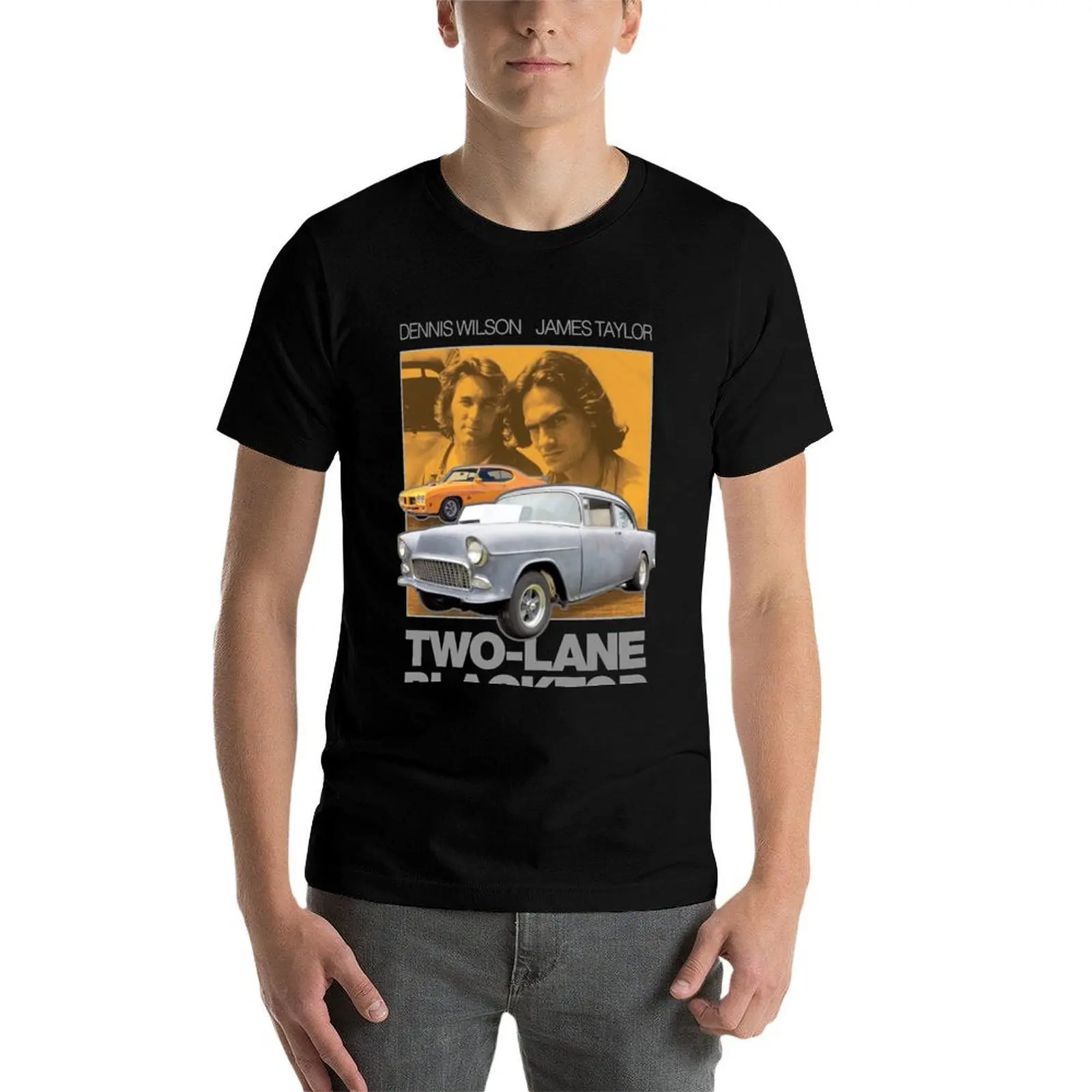 

Two-Lane Blacktop Shirt - Retro Car Buff Movie Tribute Artwork T-Shirt funny t shirts man t shirt man designer T-Shirt